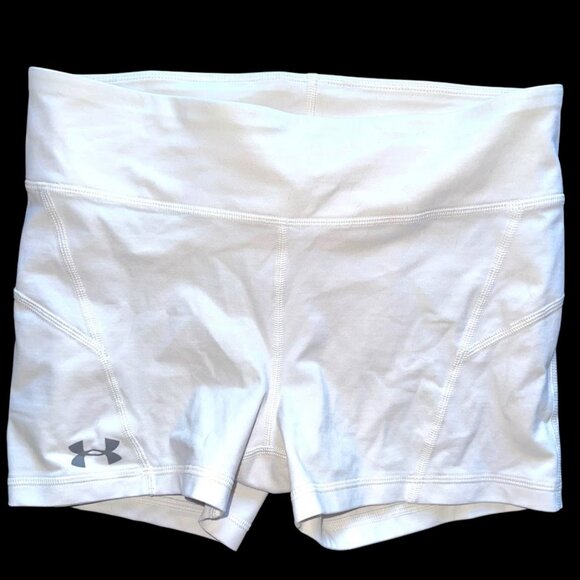 Women's White Under Armour Compression Shorts Size Small - Picture 1 of 1